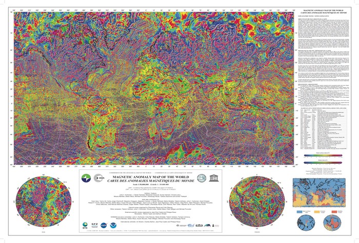 Mapa Mundial de Anomalías Magnéticas